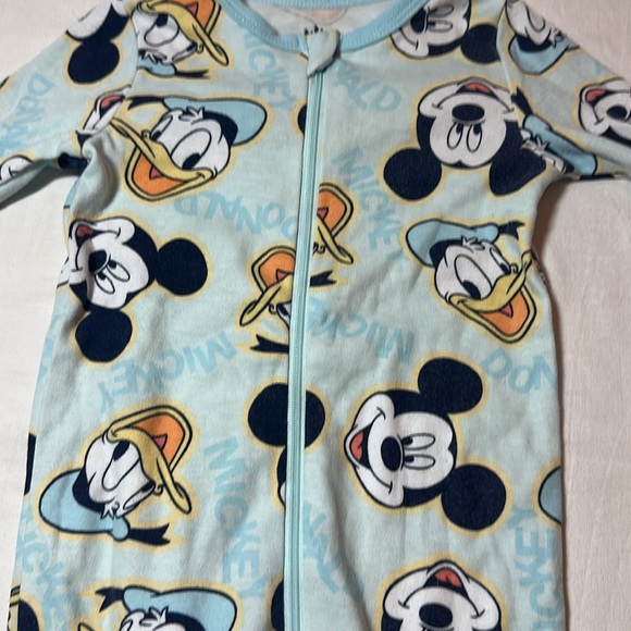 Disney Baby - Light Blue Mickey and Donald Footie Sleeper - Picture 3 of 5
